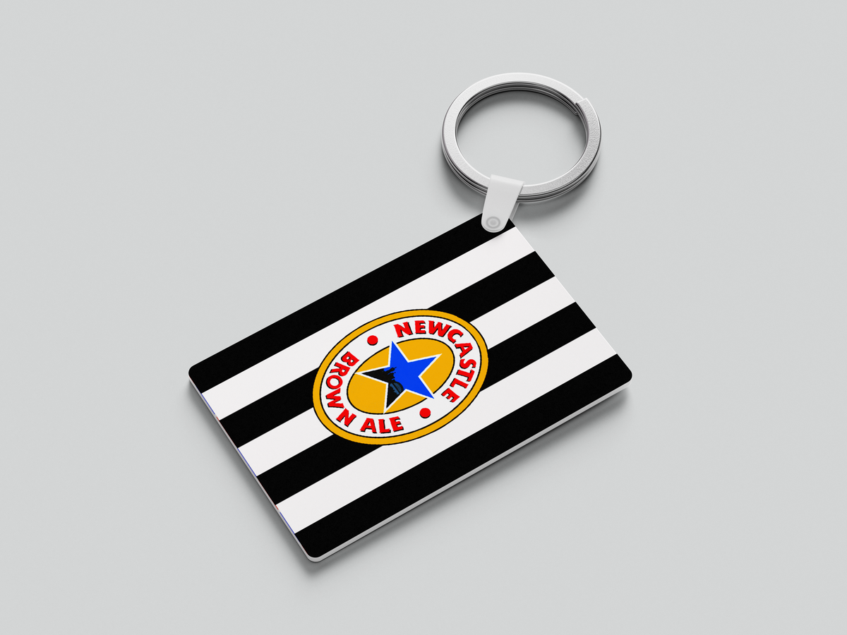 Personalised Retro Newcastle Keyring