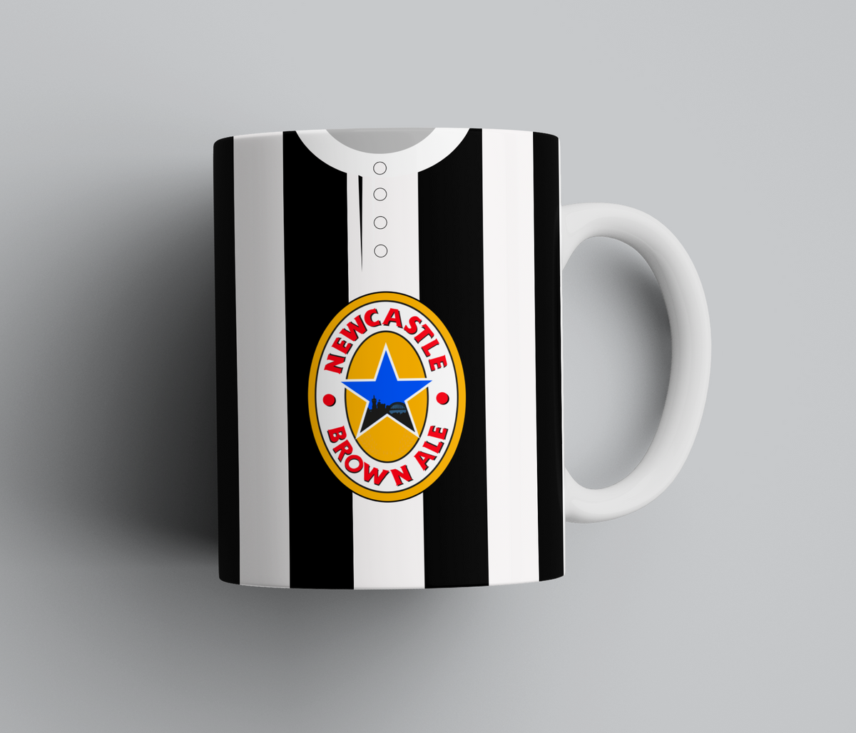 Personalised Retro Newcastle Mug - Any Name and Number