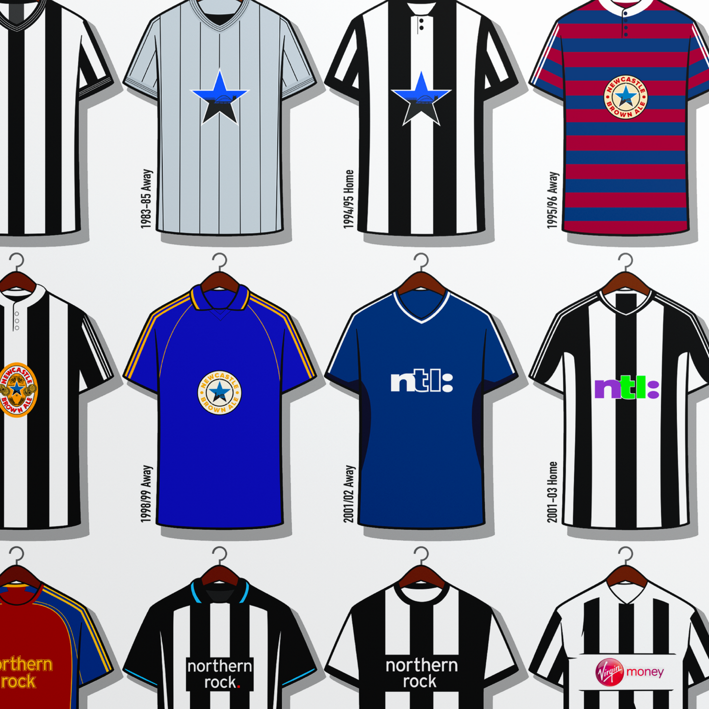 Newcastle Shirts Print