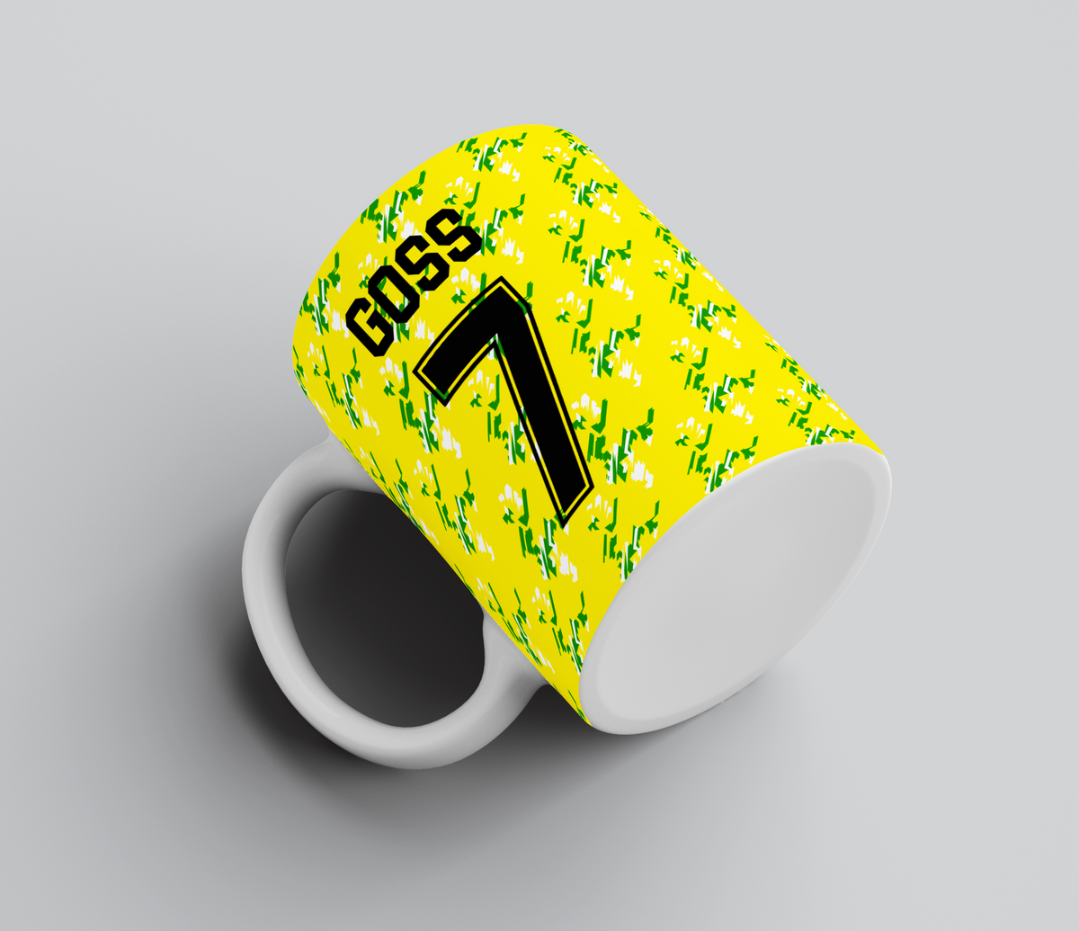 Personalised Retro Norwich Mug - Any Name and Number