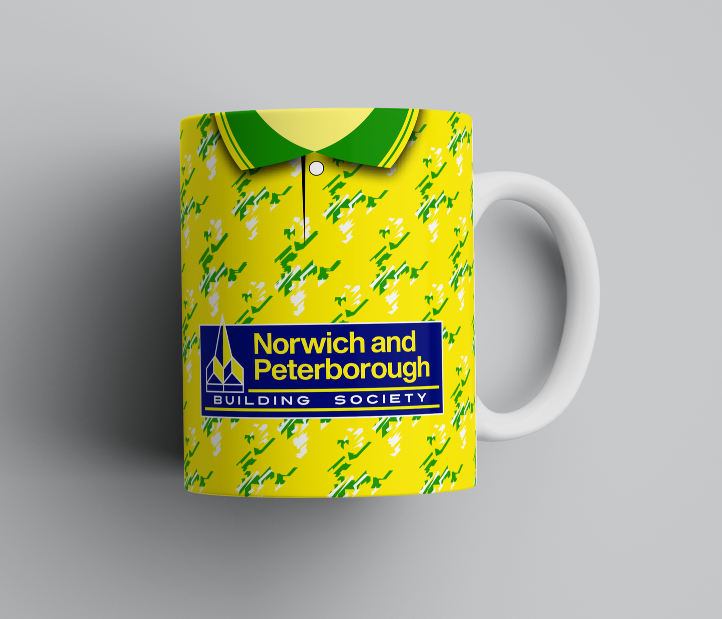 Personalised Retro Norwich Mug - Any Name and Number