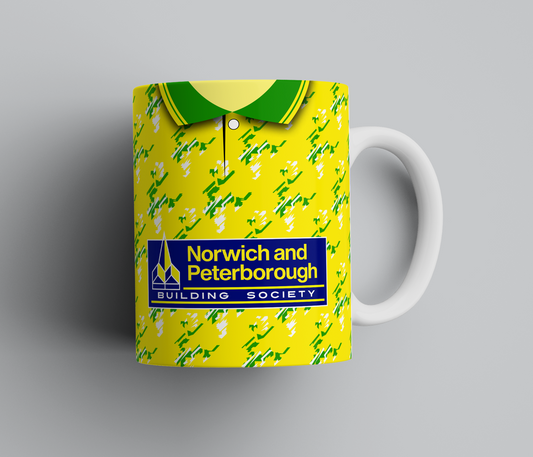 Personalised Retro Norwich Mug - Any Name and Number