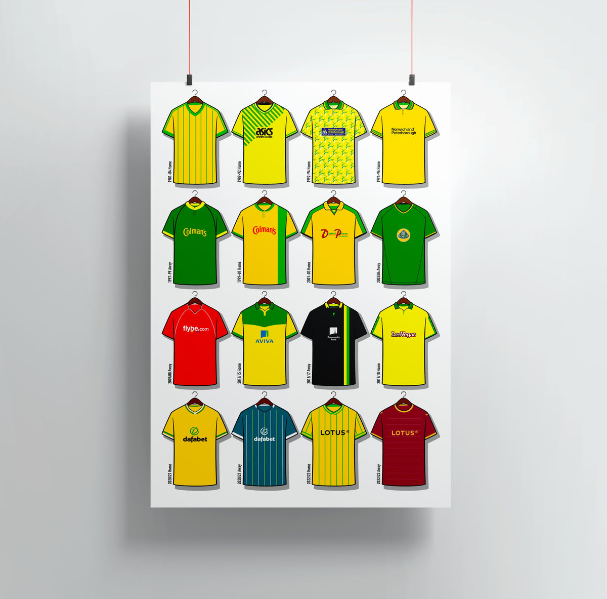Norwich Shirts Print