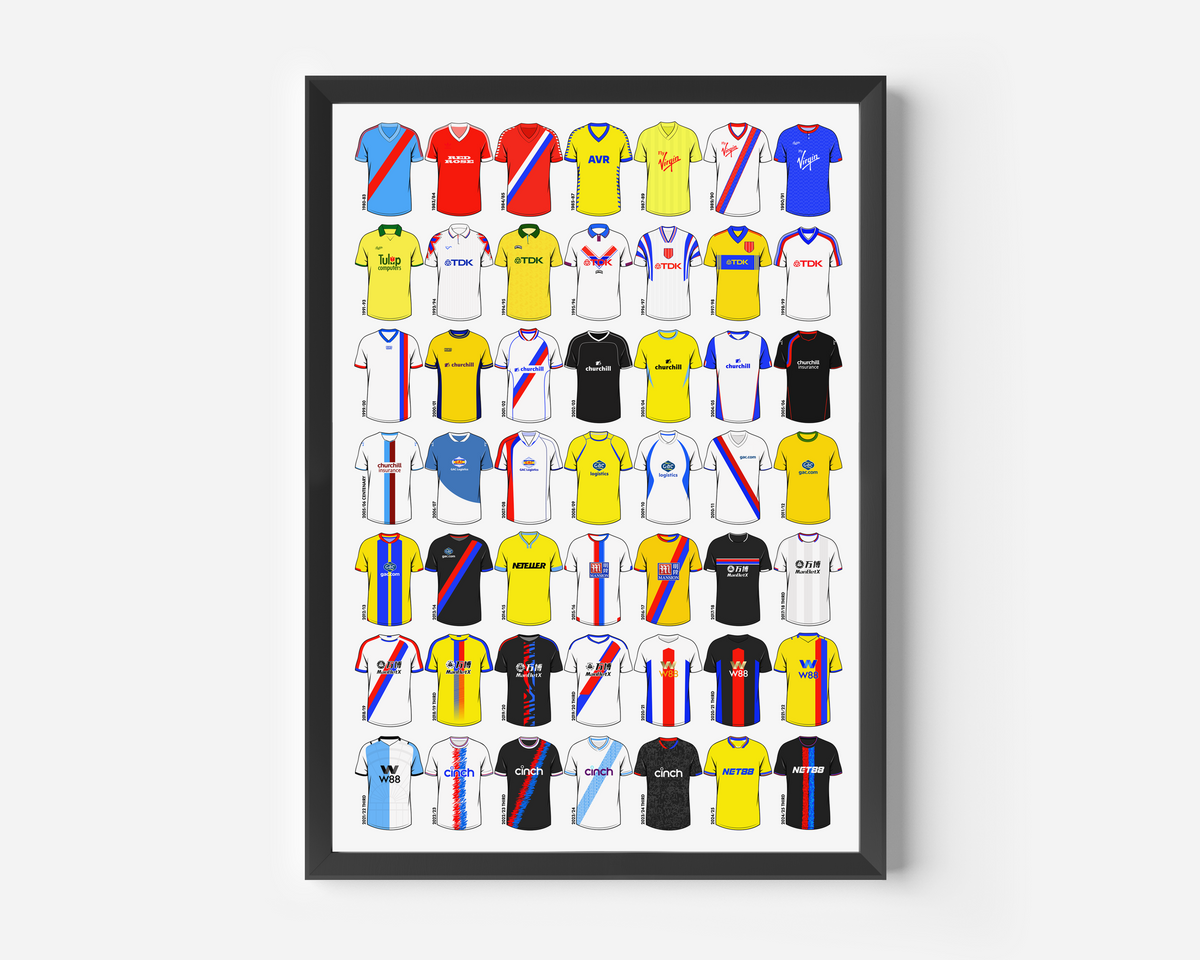 Crystal Palace Away Shirts Print