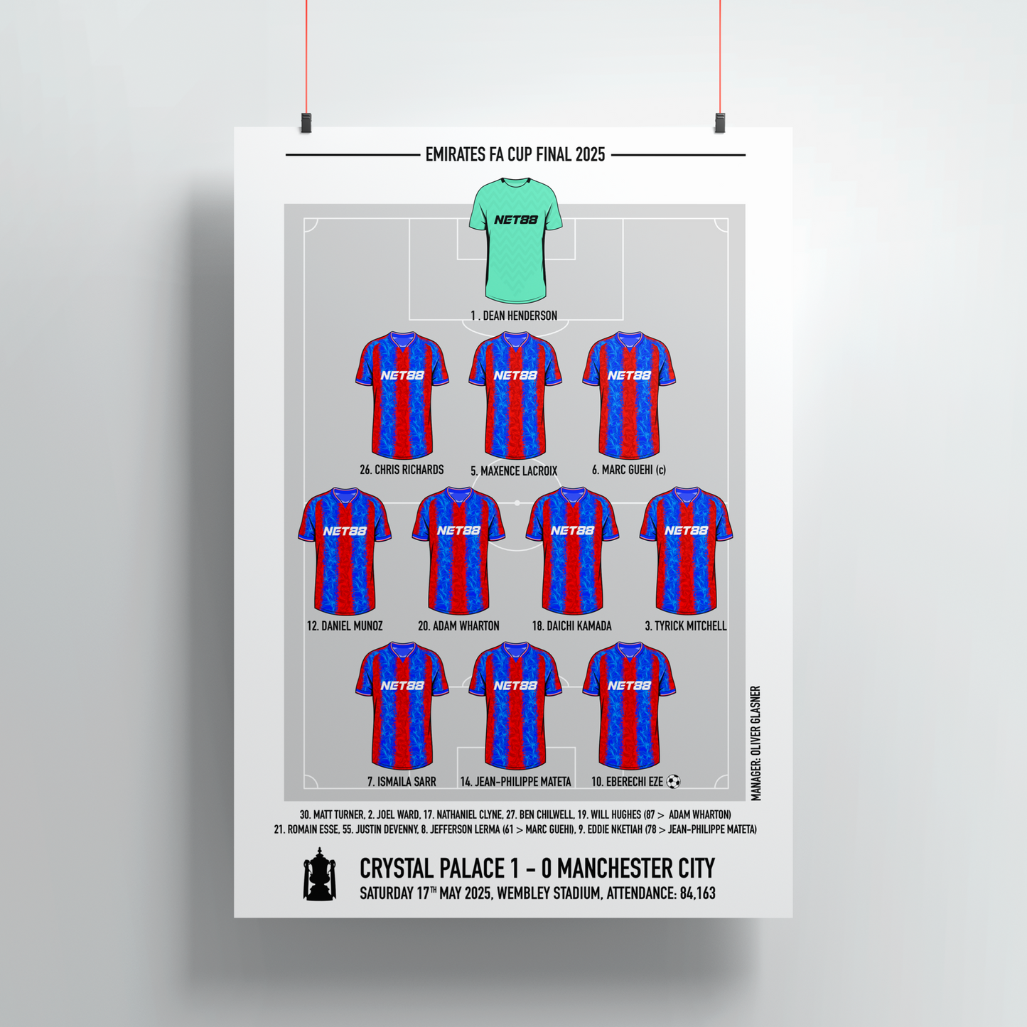 Crystal Palace FA Cup Final Print