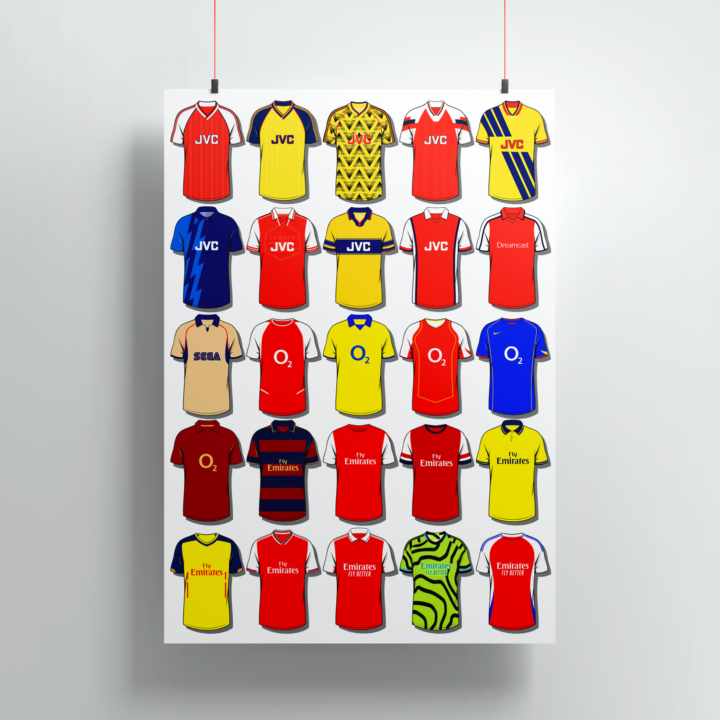 Arsenal Shirts Print