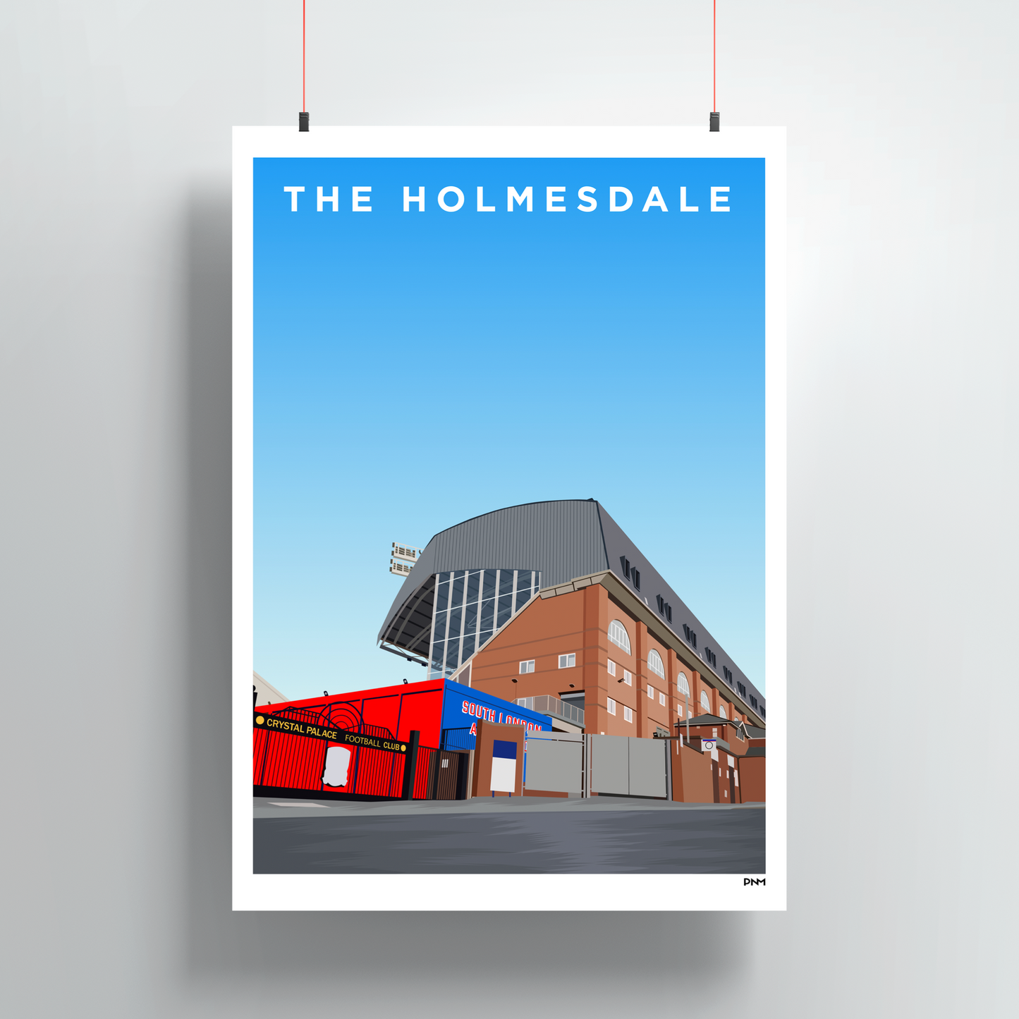 Holmesdale Road Stand Print - Crystal Palace - Selhurst Park