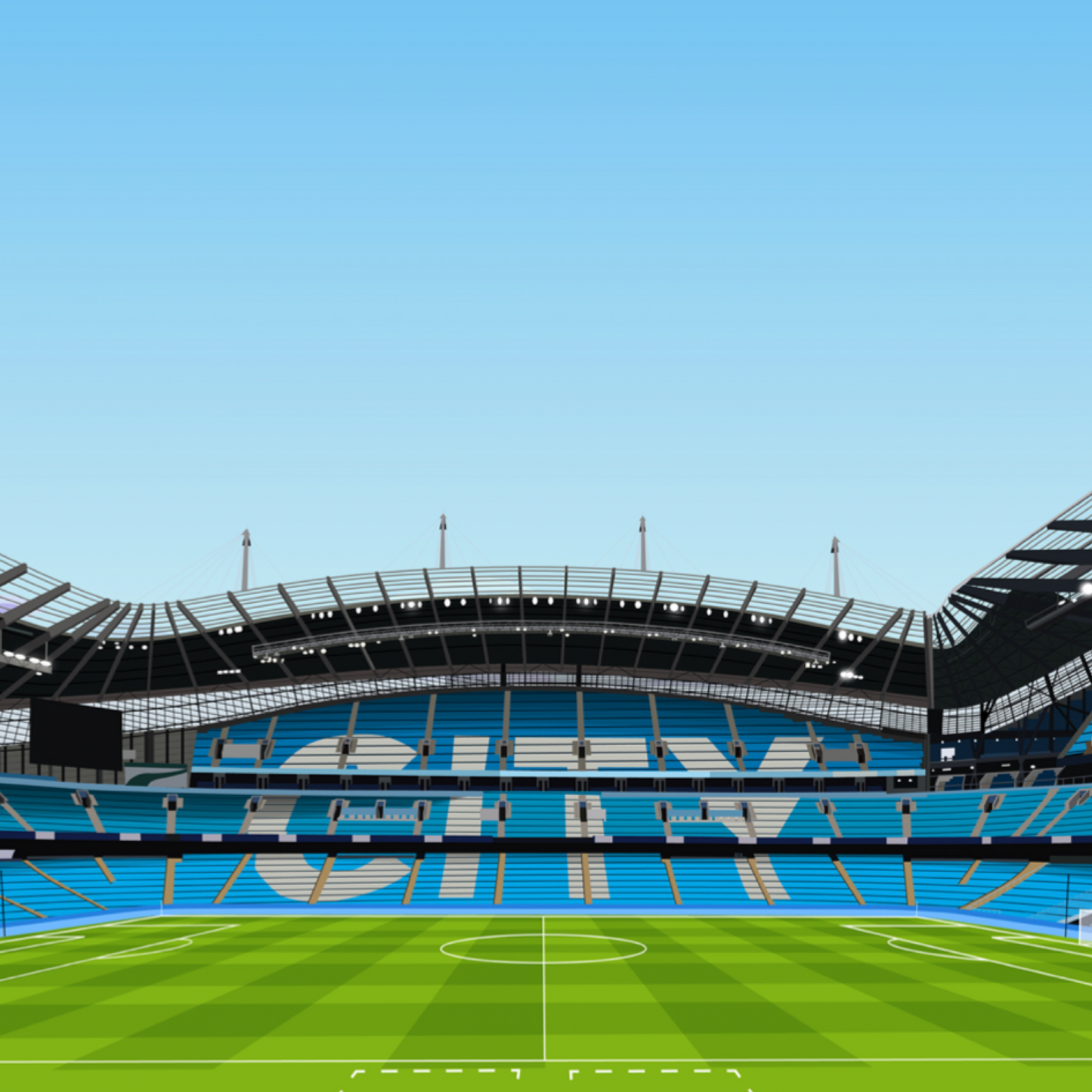 Etihad Stadium Print - Man City - Manchester City