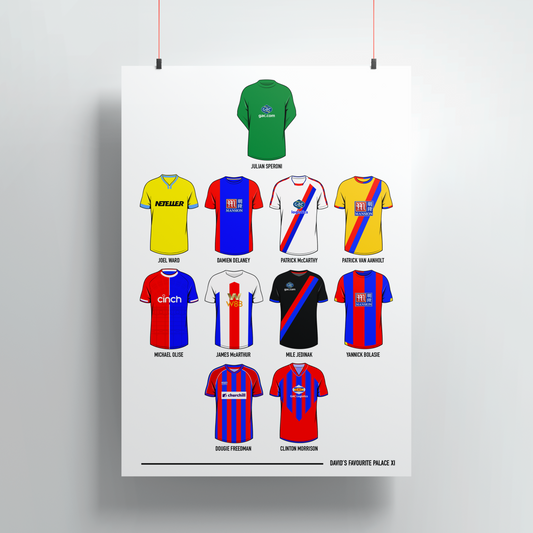 Personalised Palace Dream XI Print