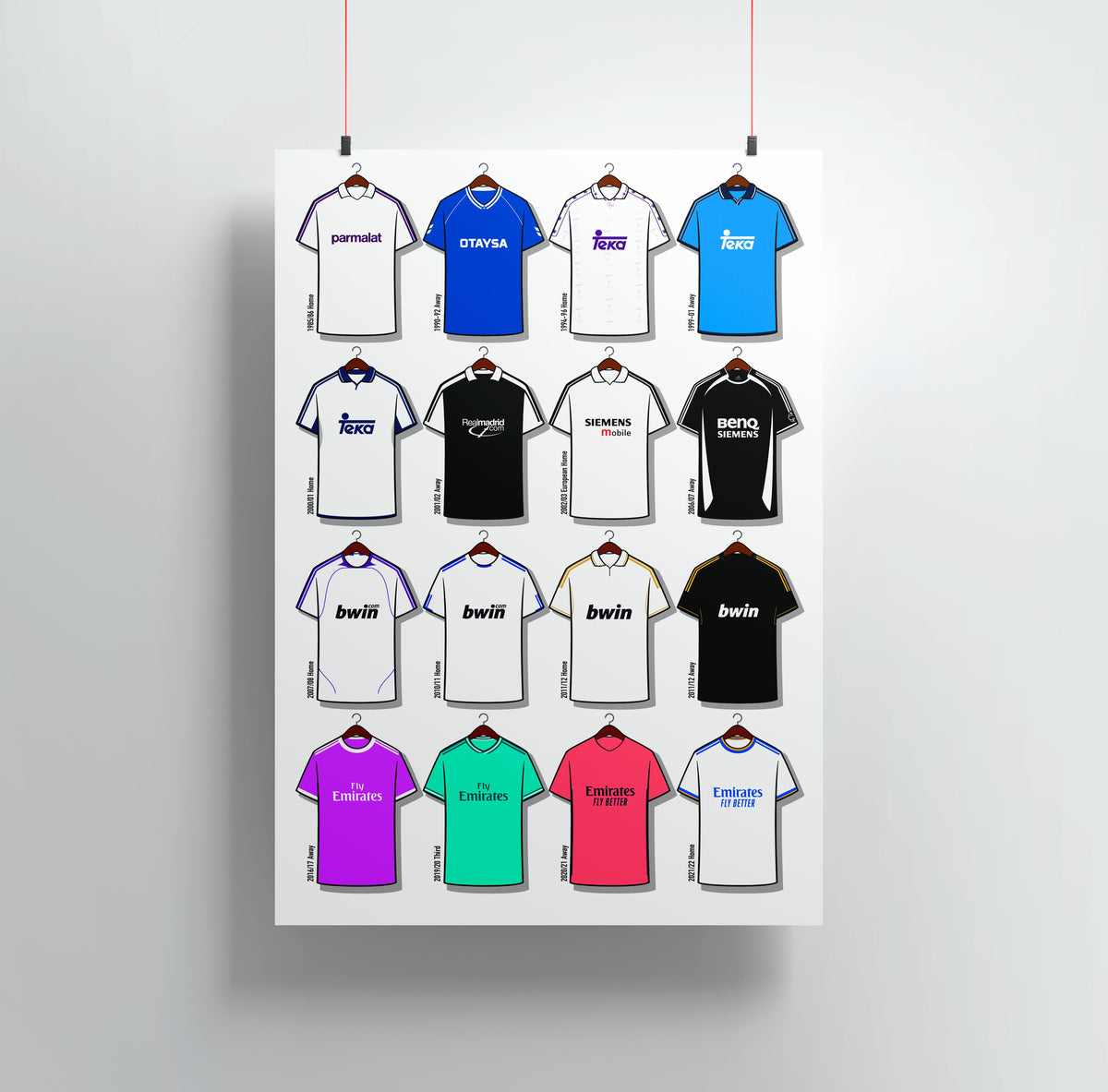 Real Madrid Shirts Print