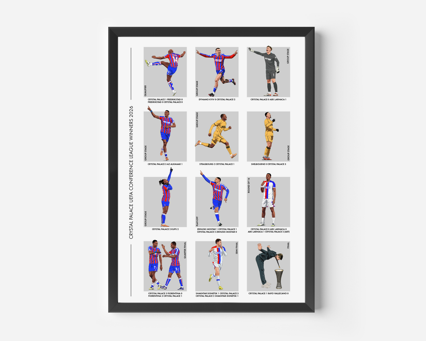 Crystal Palace Conference League 'The Road to Leipzig' Print
