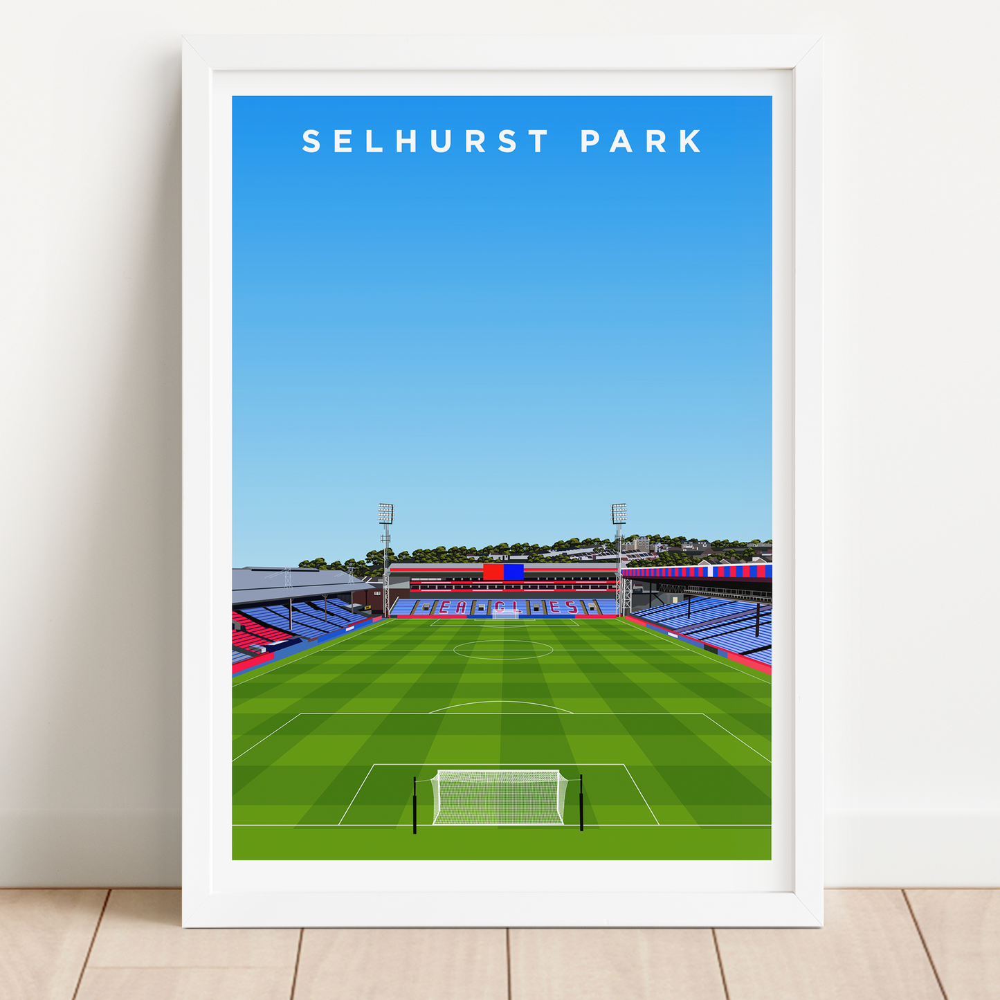 View From The Holmesdale Road Stand Print - Crystal Palace - Selhurst Park