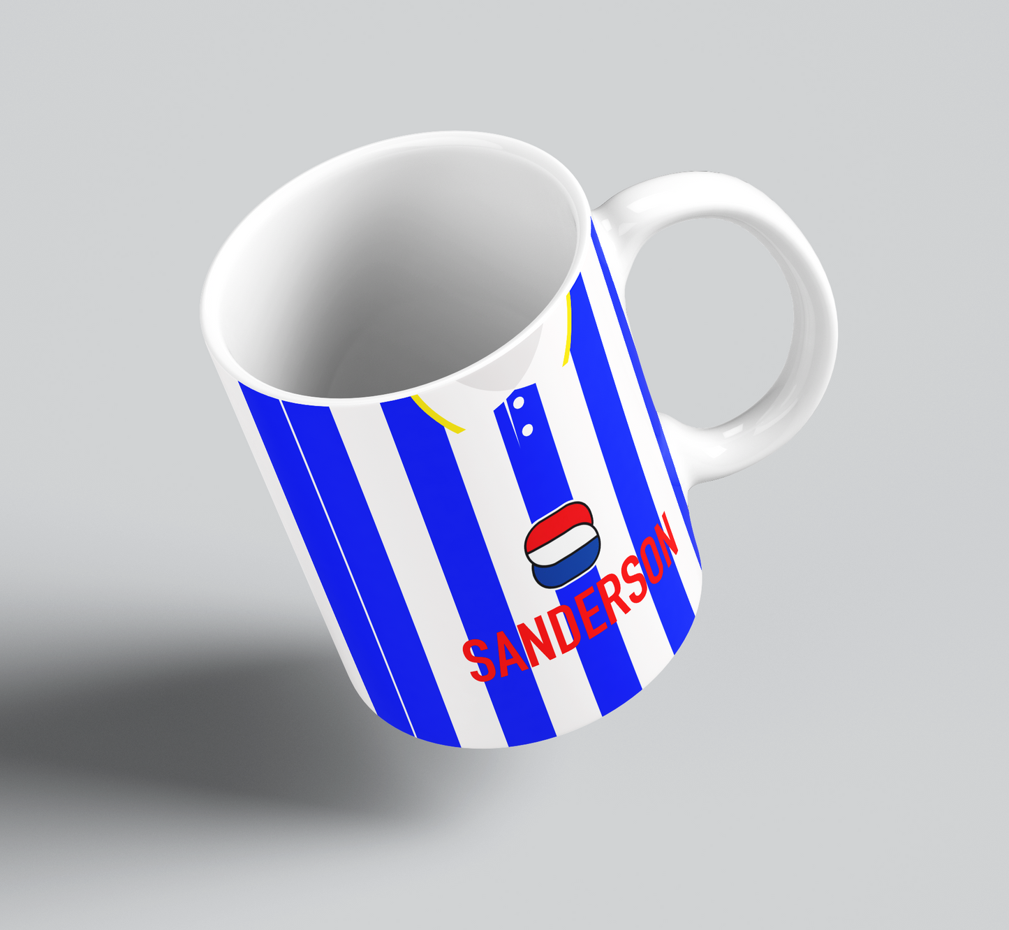 Personalised Retro Sheffield Wednesday Mug - Any Name and Number