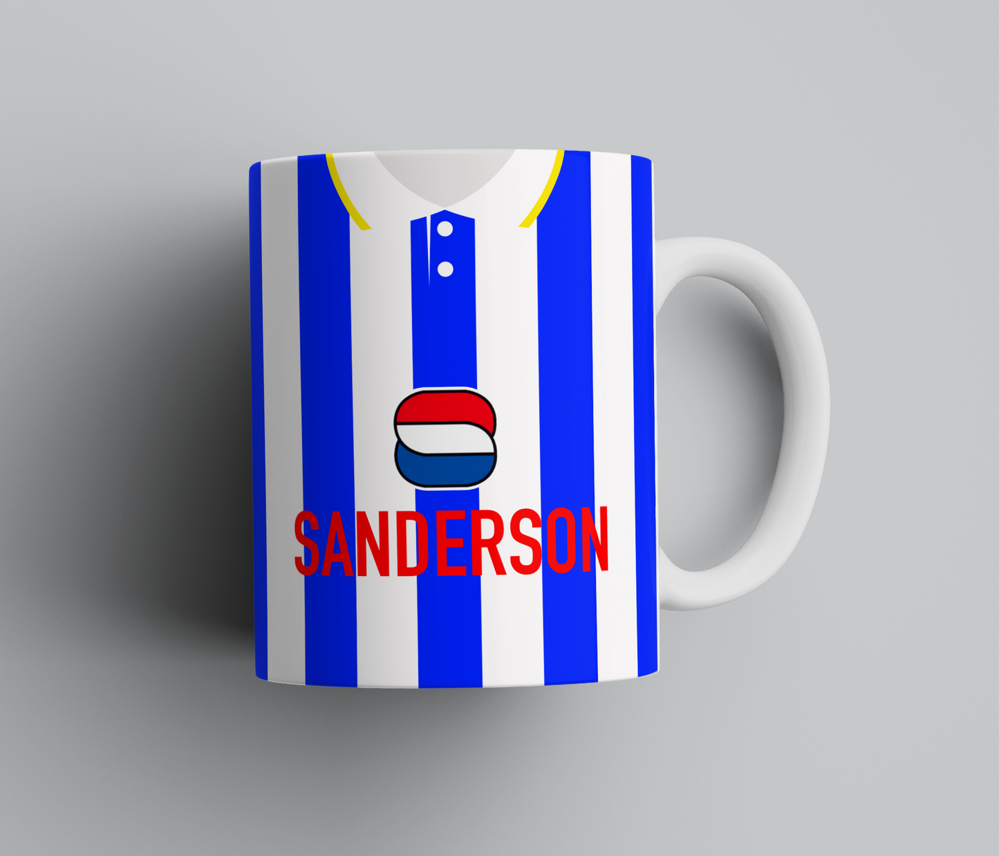 Personalised Retro Sheffield Wednesday Mug - Any Name and Number