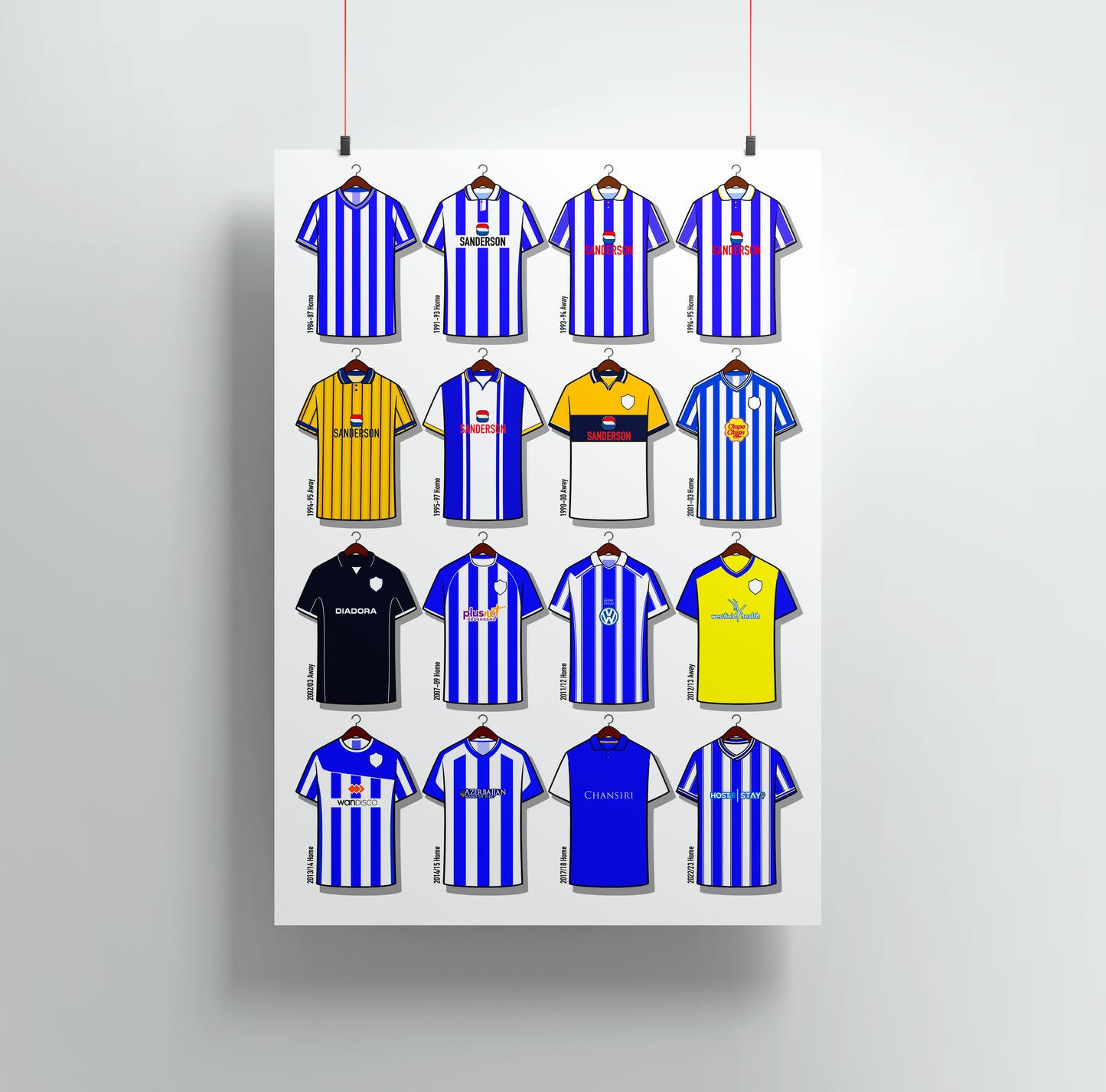 Sheffield Wednesday Shirts Print