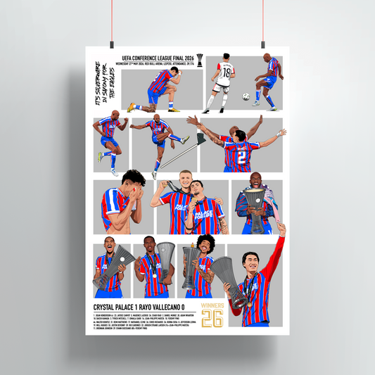 Crystal Palace 'Silverware in Saxony' Conference League Final Print