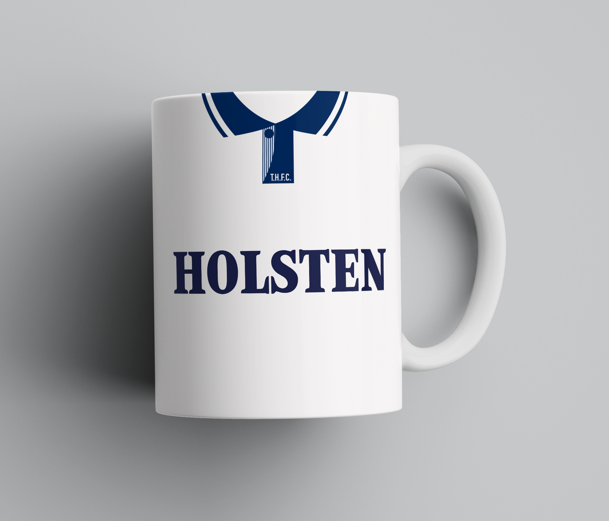 Personalised Retro Tottenham Hotspur Mug - Any Name and Number