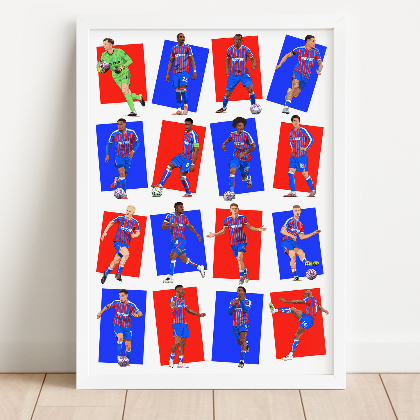 Crystal Palace 25/26 Squad Print