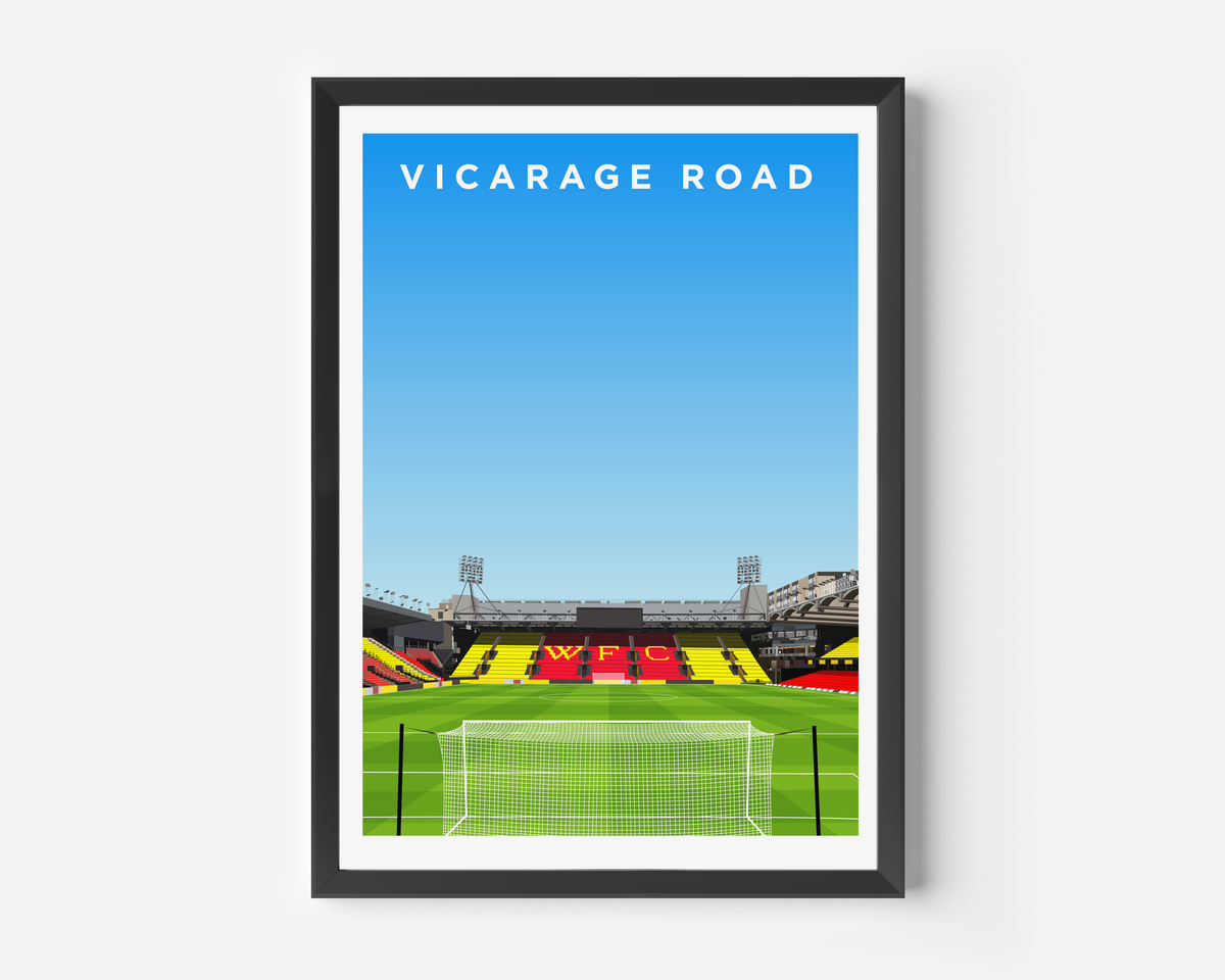 Vicarage Road Stadium Print - Watford