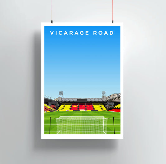 Vicarage Road Stadium Print - Watford