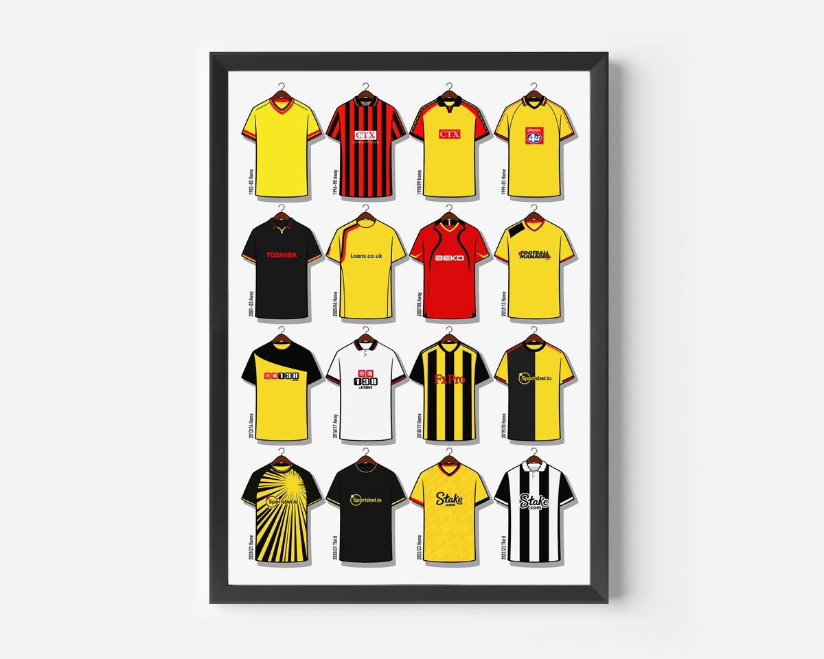 Watford Shirts Print