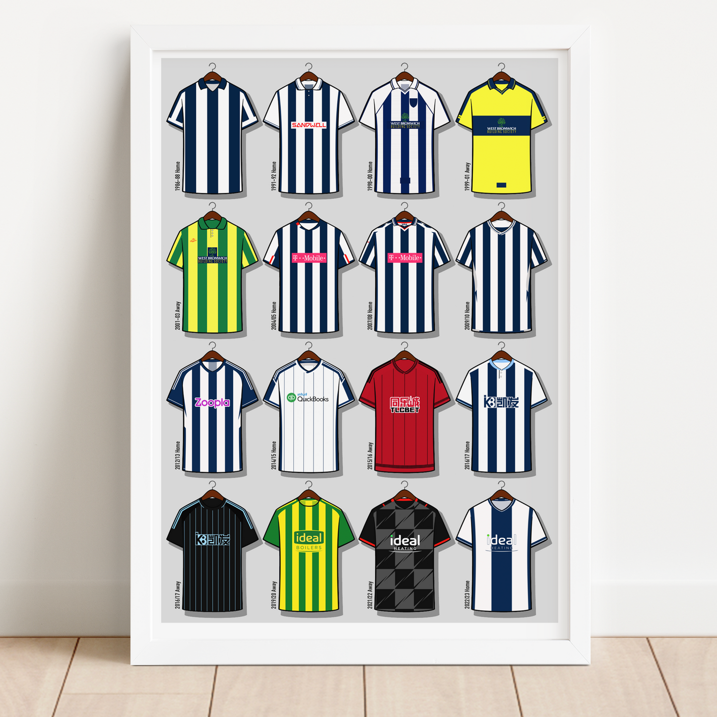 West Bromich Albion Shirts Print - WBA