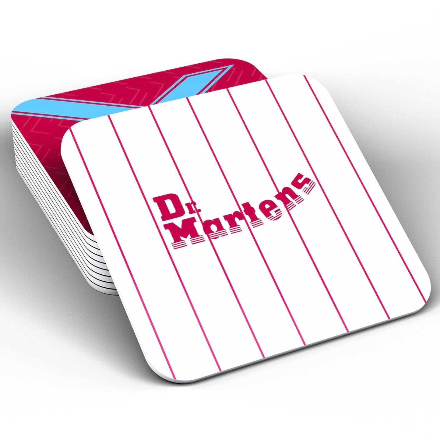 West Ham Retro Kit Coaster Set