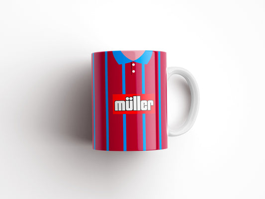 Personalised Retro Aston Villa Mug - Any Name and Number