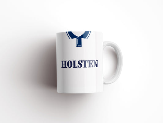 Personalised Retro Tottenham Hotspur Mug - Any Name and Number