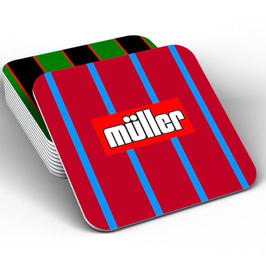 Aston Villa Retro Kit Coaster Set