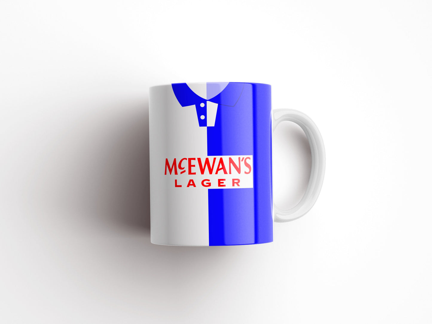 Personalised Retro Blackburn Rovers Mug - Any Name and Number