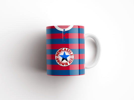 Personalised Retro Newcastle Away Shirt Mug - Any Name and Number