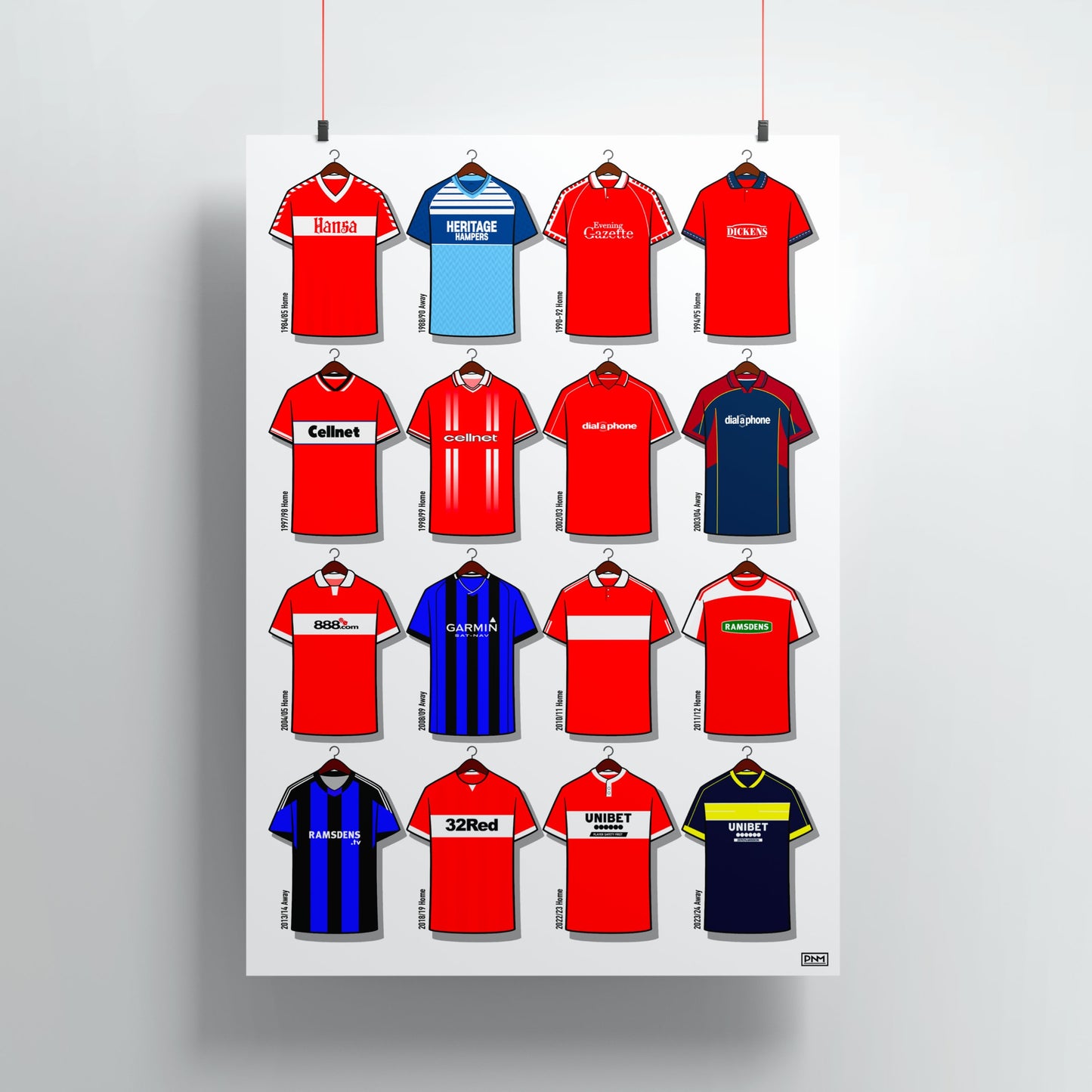 Middlesbrough Shirts Print