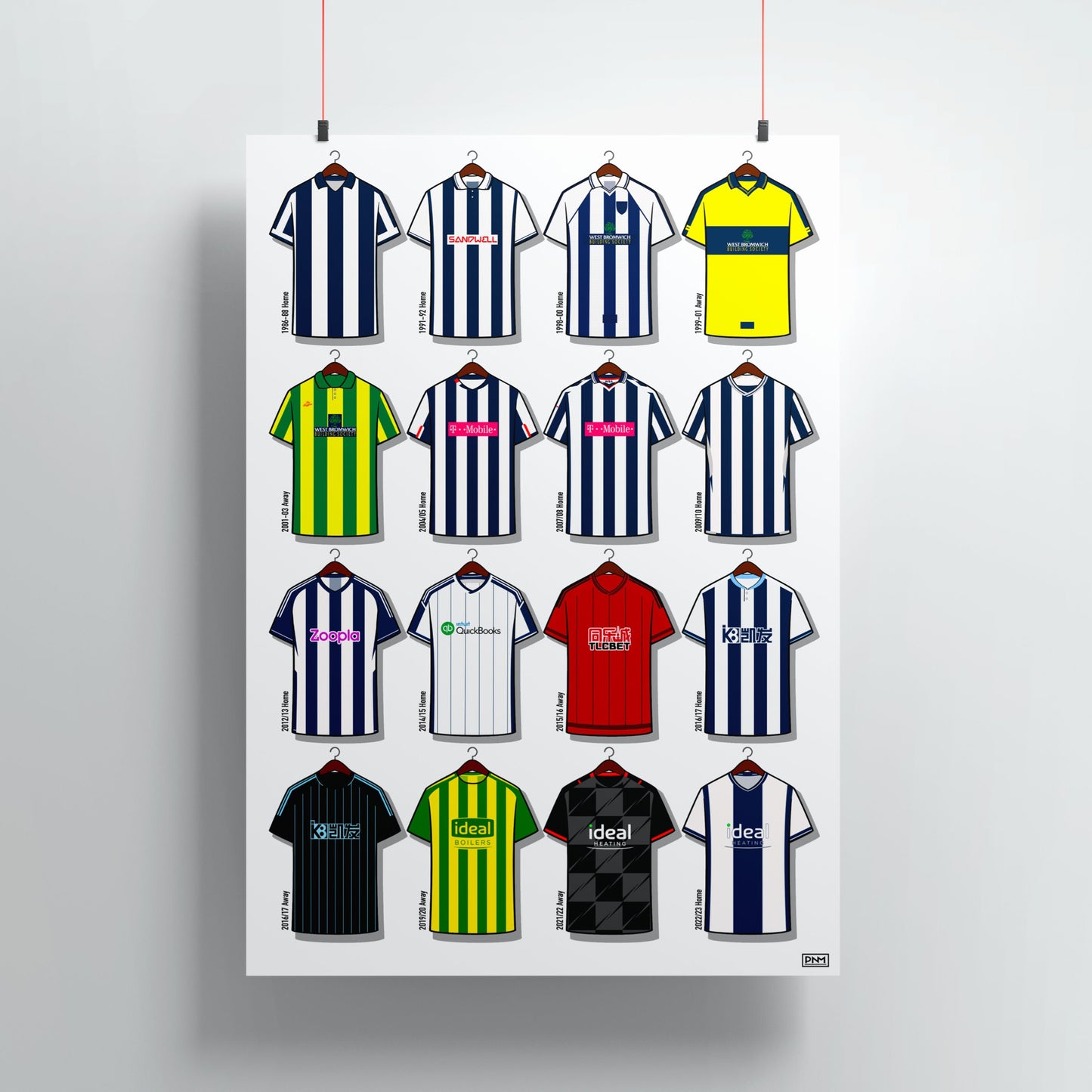 West Bromich Albion Shirts Print - WBA