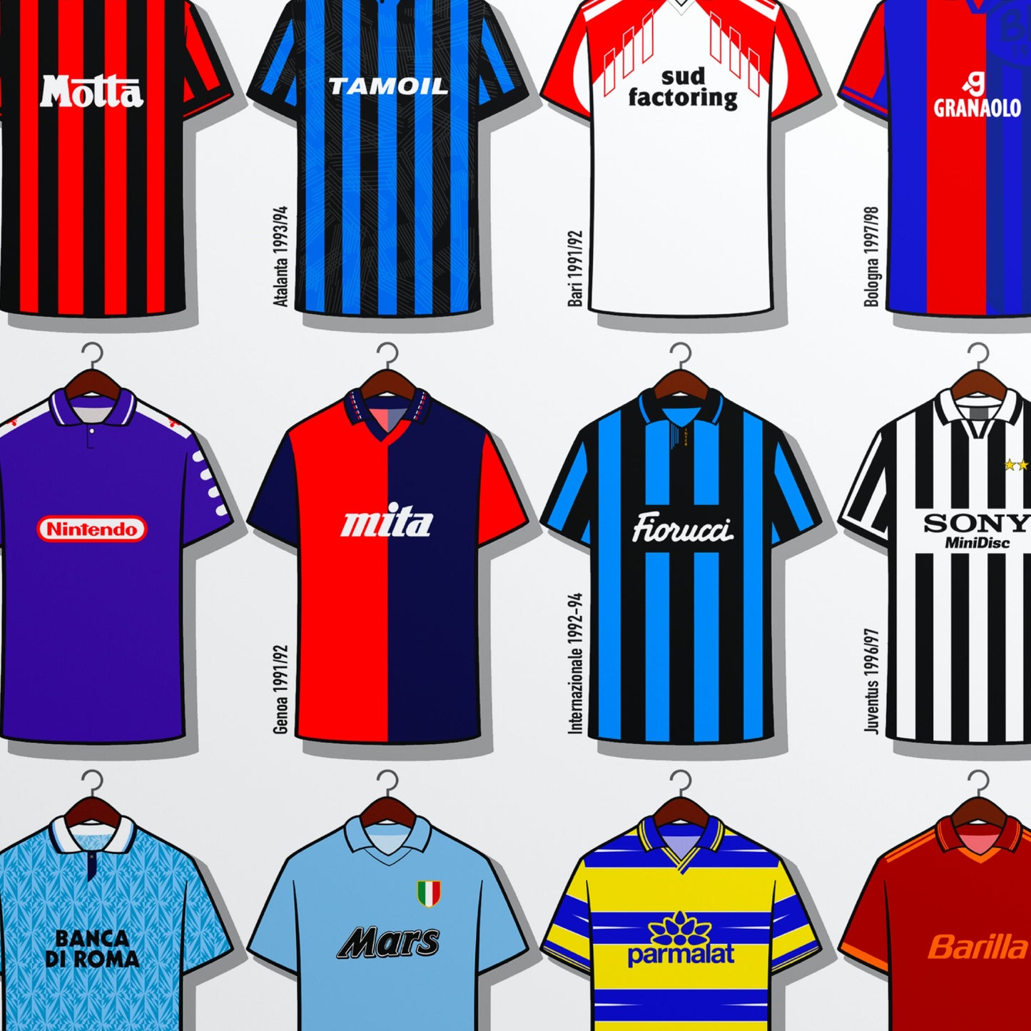 Serie A ‘90s Shirt Print