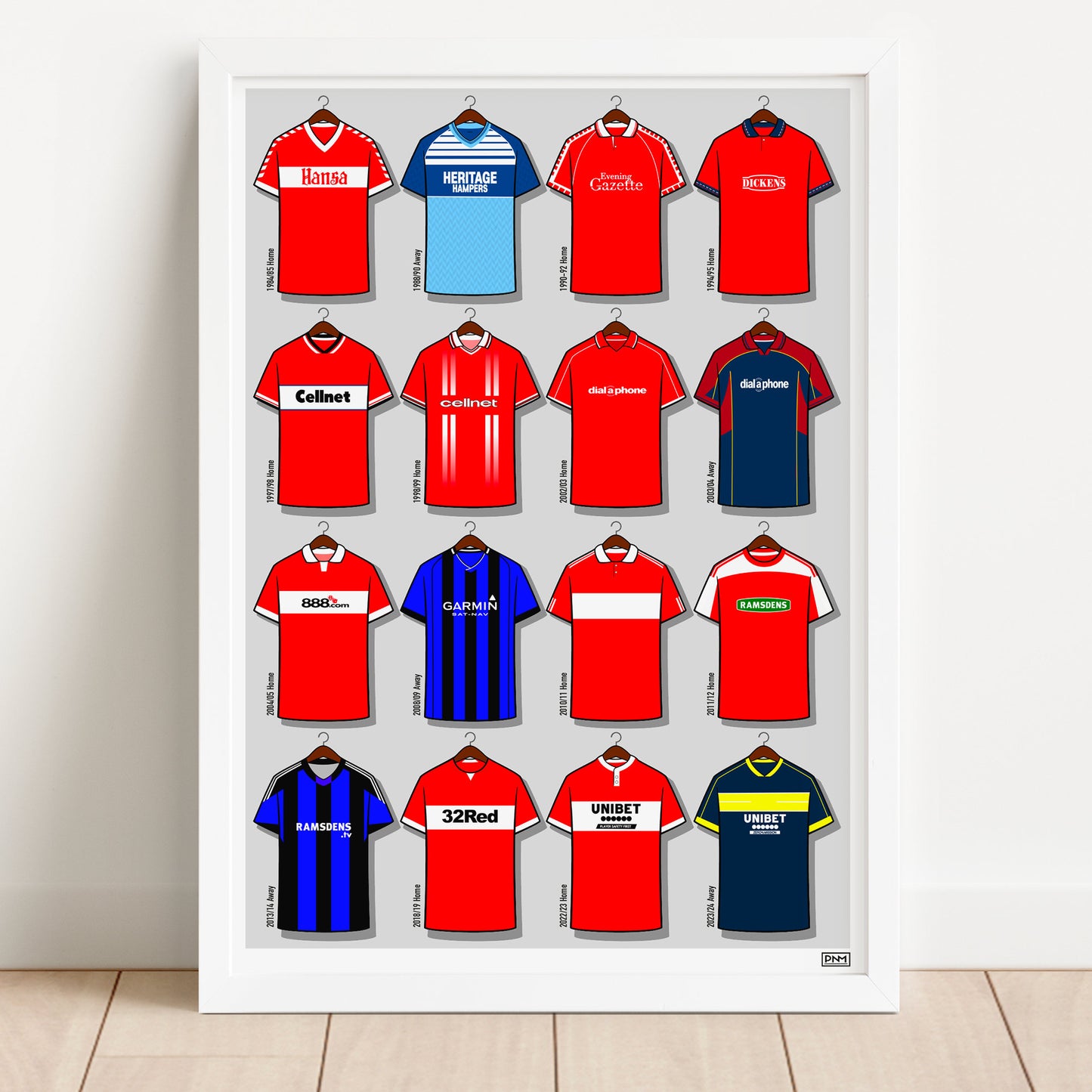 Middlesbrough Shirts Print
