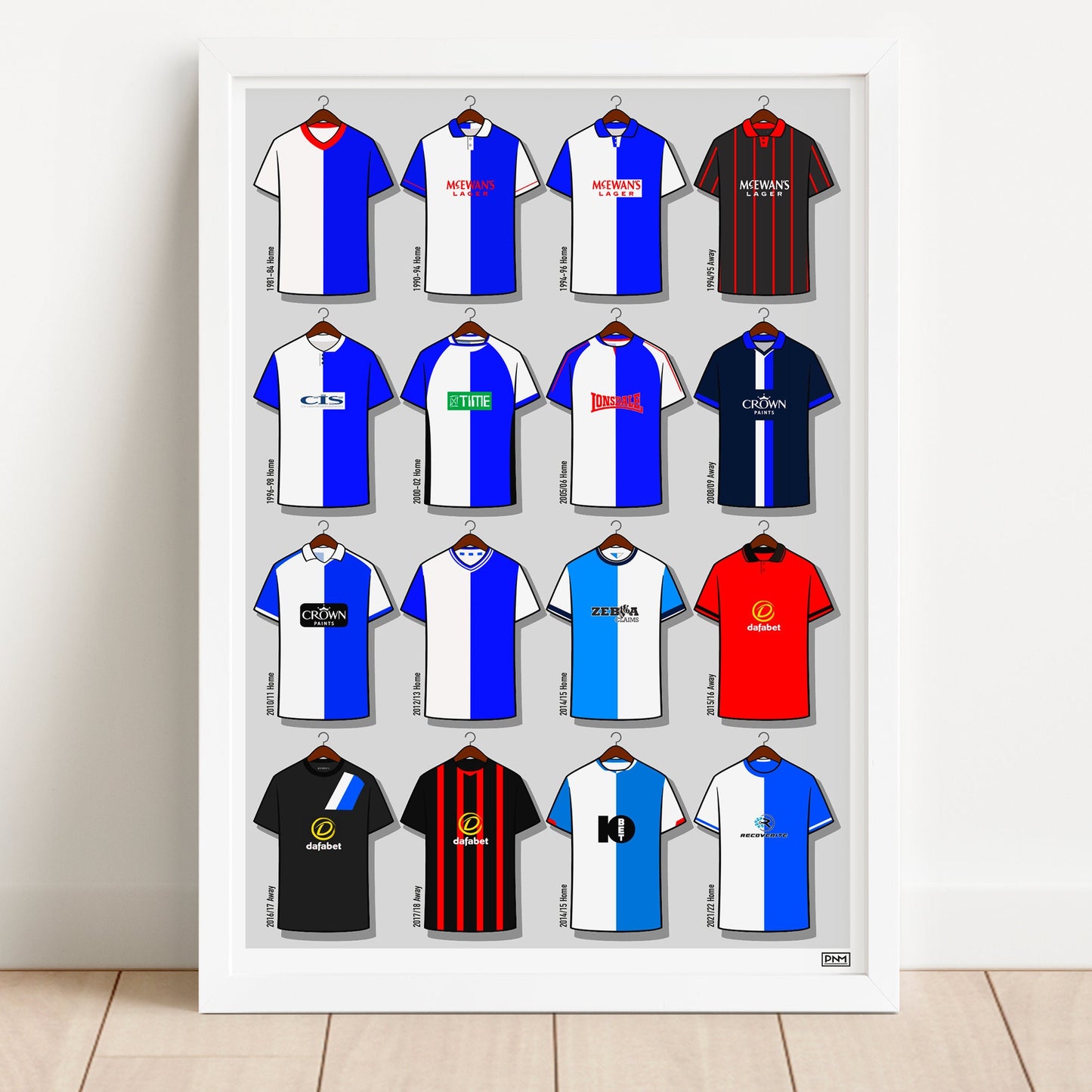 Blackburn Rovers Shirts Print