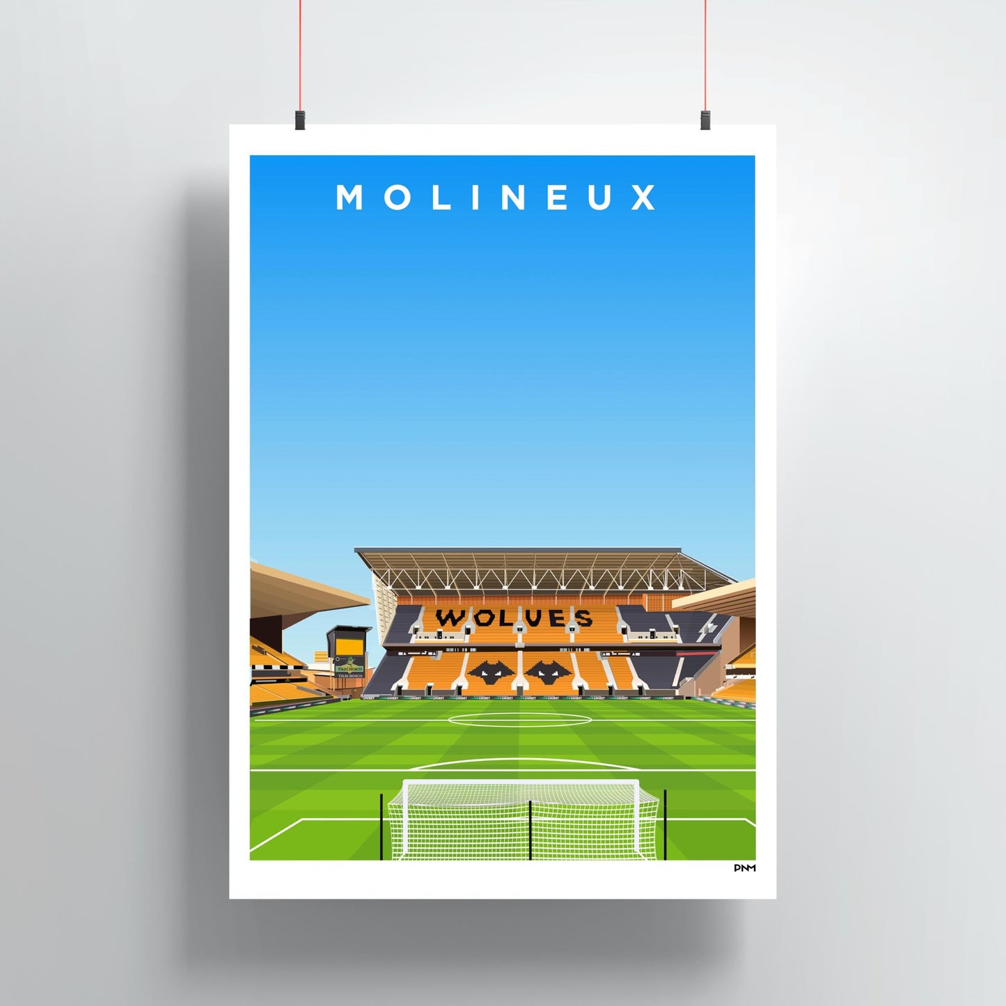 Molineux Stadium Print - Wolves - Wolverhampton Wanderers - WWFC