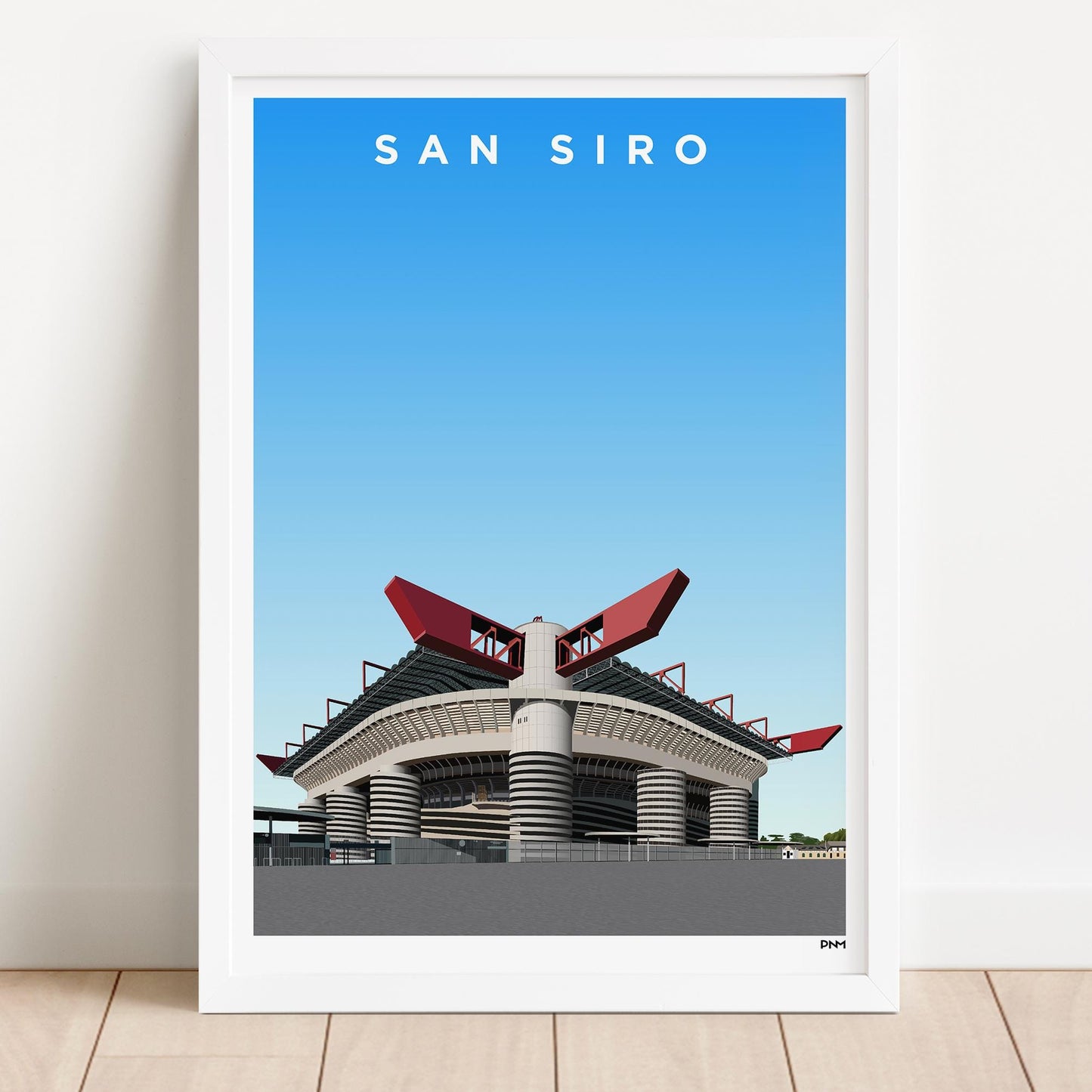 San Siro Stadium Print - AC Milan - Inter Milan - Guiseppe Meazza