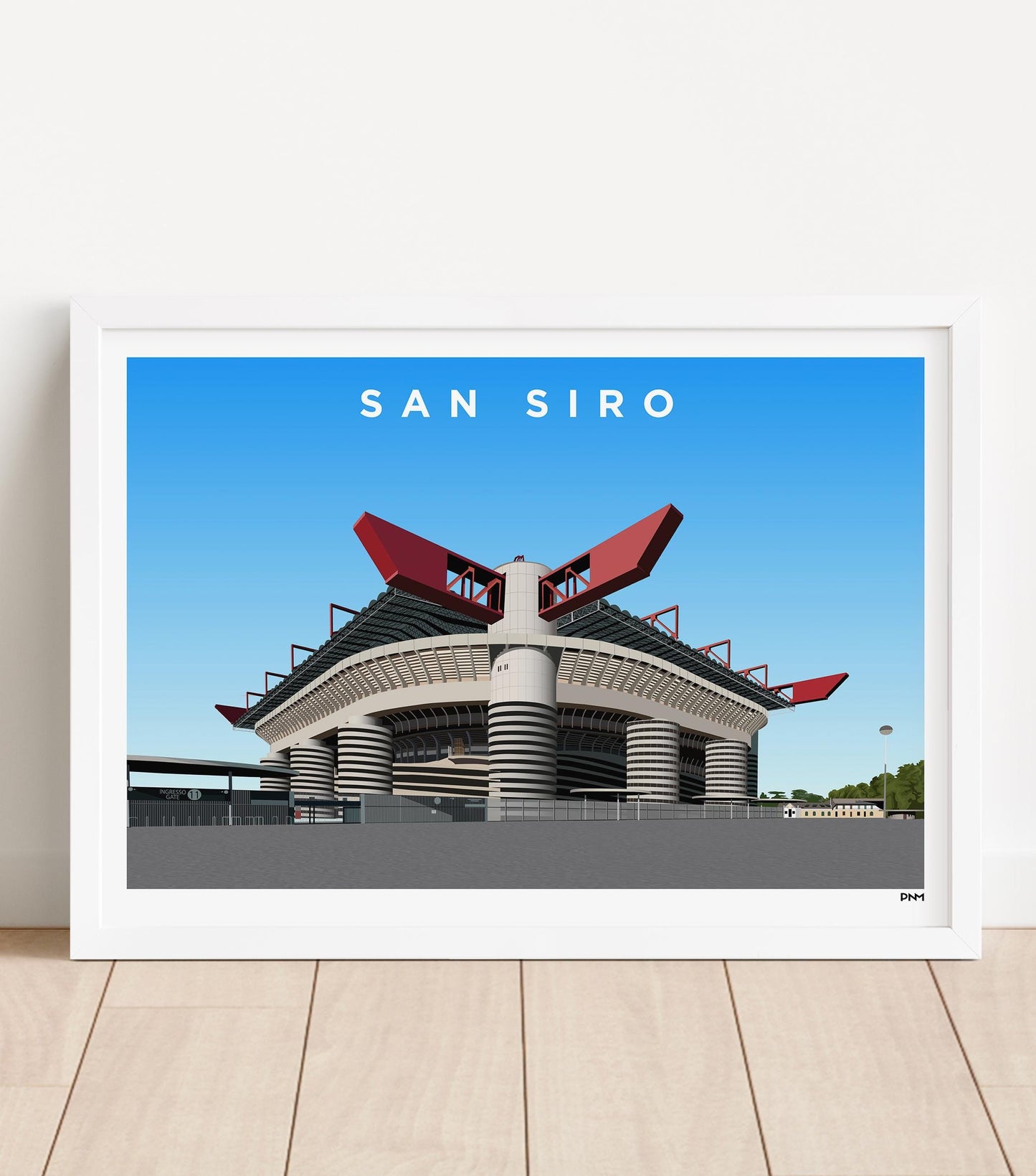 San Siro Stadium Print - AC Milan - Inter Milan - Guiseppe Meazza