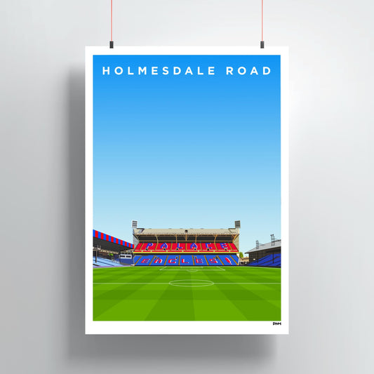 Holmesdale Road Stand Print - Crystal Palace - Selhurst Park