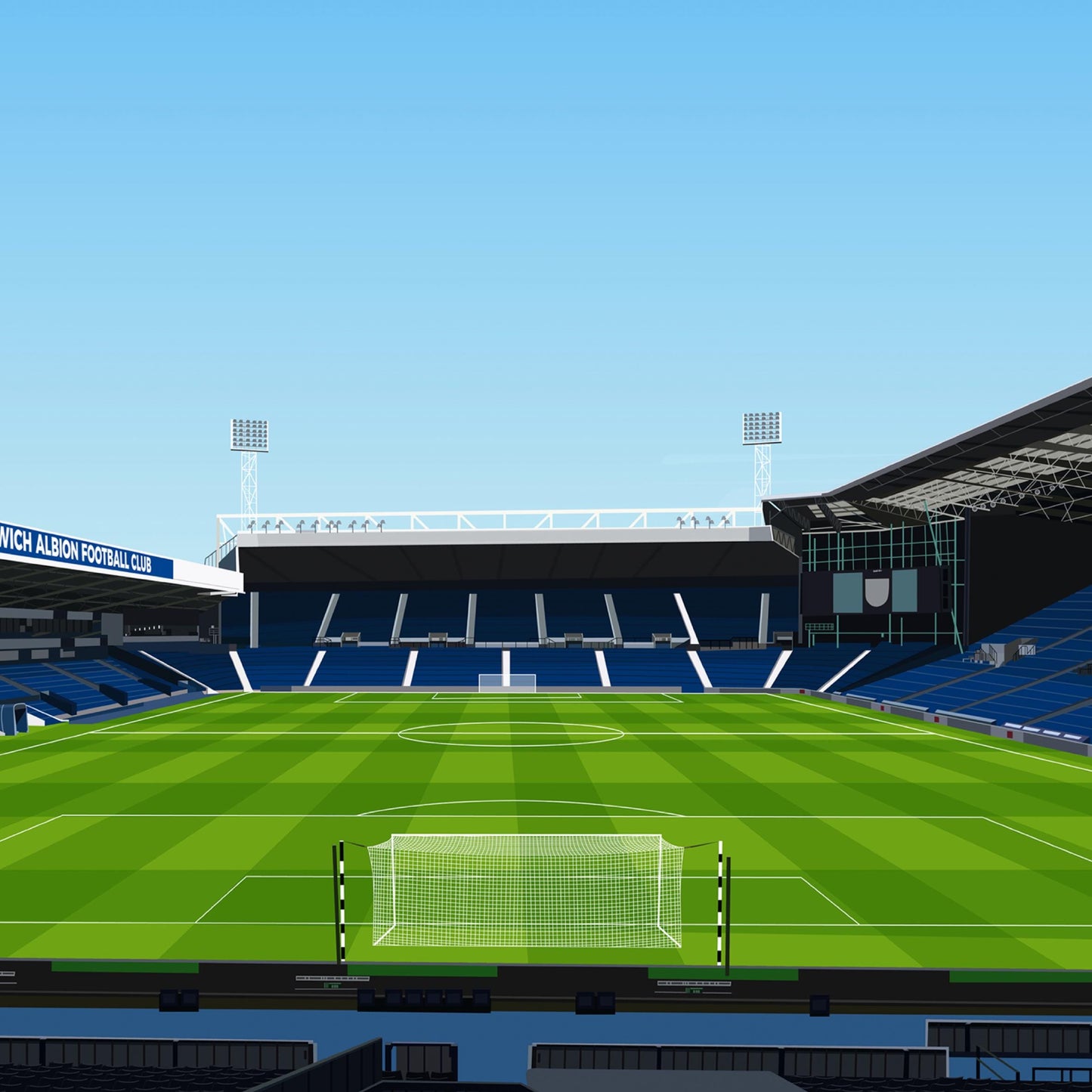 The Hawthorns Stadium Print - West Brom