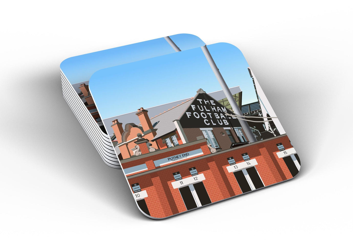Craven Cottege Stadium Coasters - Fulham