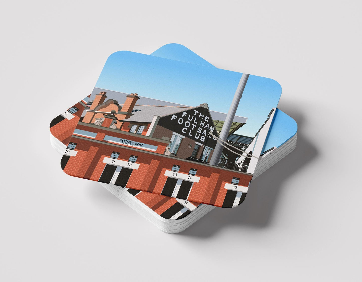 Craven Cottege Stadium Coasters - Fulham
