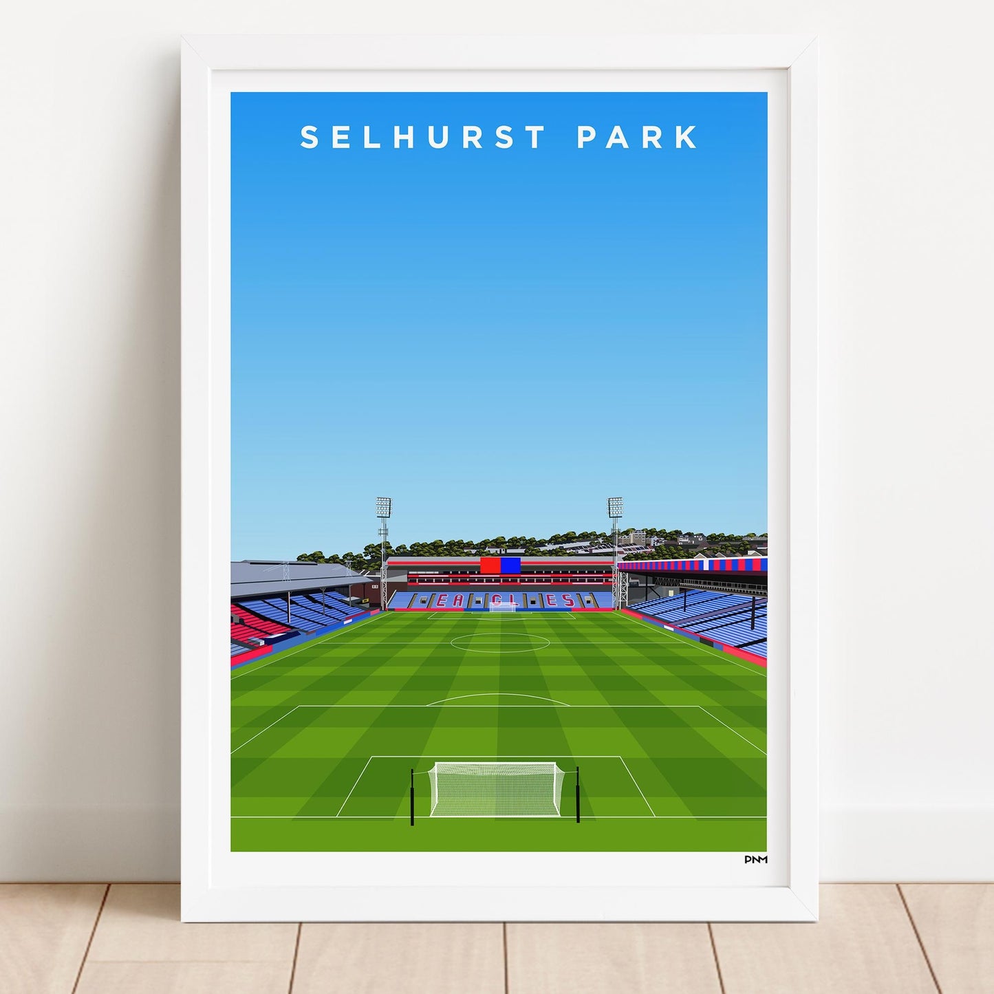 View From The Holmesdale Road Stand Print - Crystal Palace - Selhurst Park
