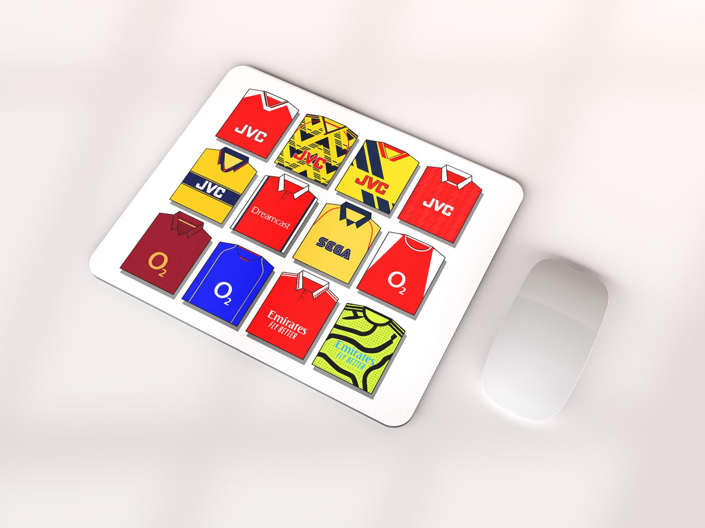 Arsenal Shirts Mouse Mat