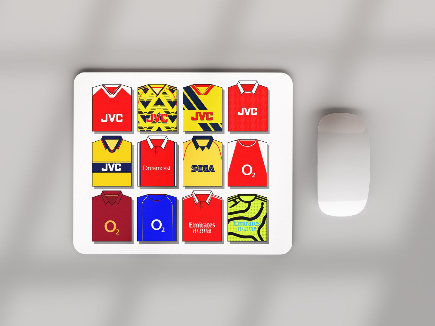 Arsenal Shirts Mouse Mat