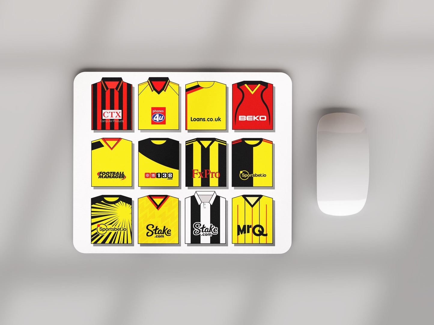 Watford Shirts Mouse Mat