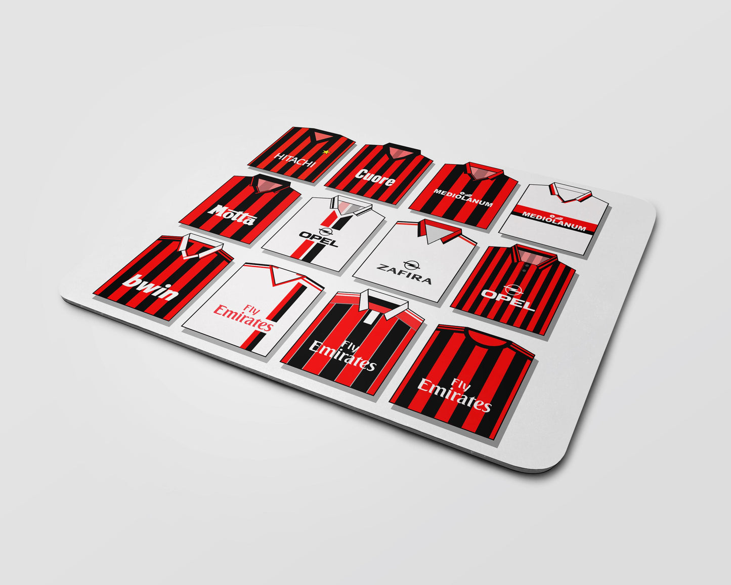 AC Milan Shirts Mouse Mat
