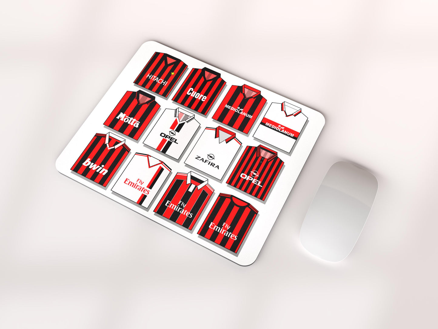 AC Milan Shirts Mouse Mat
